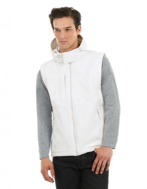 B+C Hooded Softshell Gilet / Men