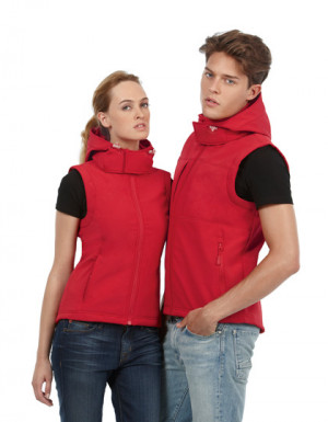 B+C Hooded Softshell Gilet / Women