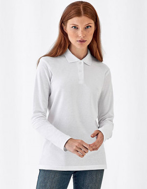 B&C BE INSPIRED Women´s Long Sleeve Polo ID.001