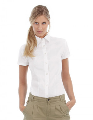 B+C Women´s Twill Shirt Sharp Short Sleeve