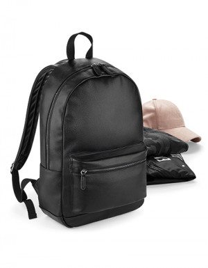 BagBase Faux Leather Fashion Backpack