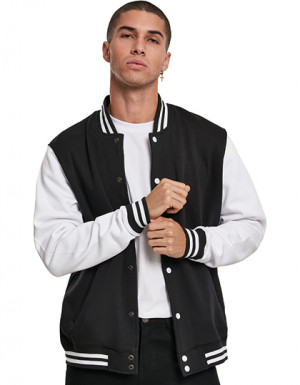 Build Your Brand Sweat College Jacket