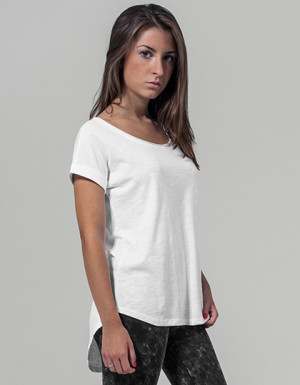 Build Your Brand Ladies´ Long Slub Tee