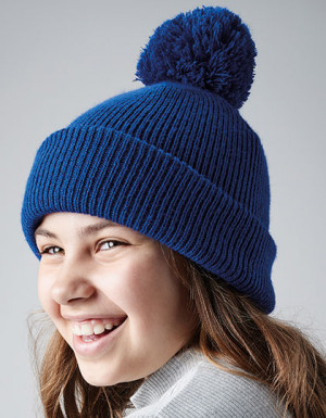 Beechfield Junior Reflective Bobble Beanie