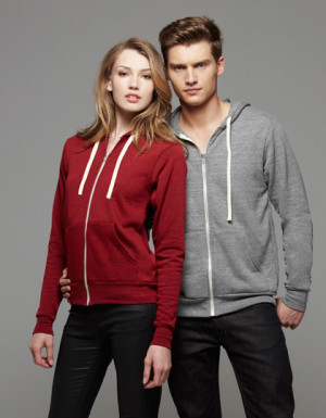 Canvas Unisex Full Zip Hoodie Triblend