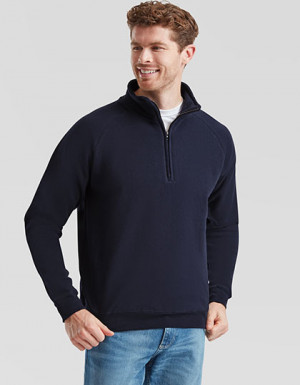 Fruit of the Loom Premium Zip Neck Raglan Sweat