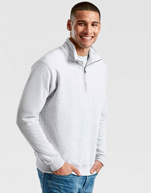 Fruit of the Loom Classic Zip Neck Sweat