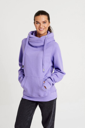 Just Hoods Cross Neck Hoodie