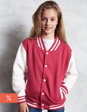 Just Hoods Kids´ Varsity Jacket