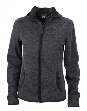 James+Nicholson Ladies Knitted Fleece Hoody