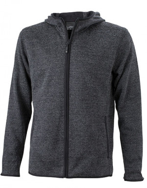 James+Nicholson Men´s Knitted Fleece Hoody