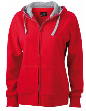 James+Nicholson Ladies Lifestyle Zip-Hoody