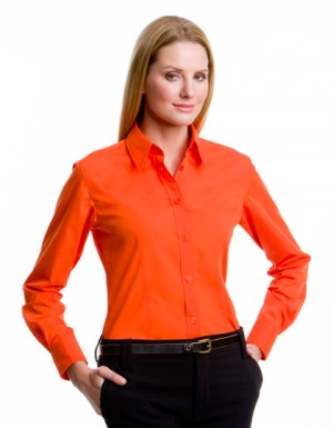 Kustom Kit Women´s Workforce Poplin Shirt Long Sleeved