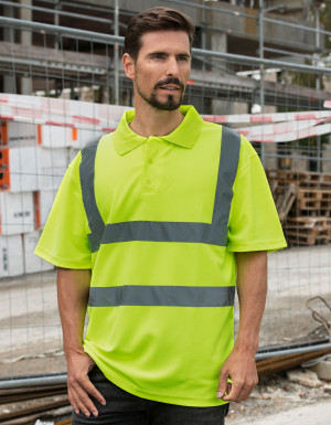 Korntex High-End Polycotton Hi-Vis Polo Shirt Cambridge