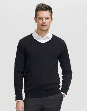 SOL´S Mens V Neck Sweater Galaxy