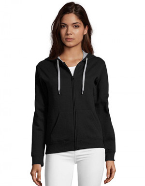 SOL´S Women´s Contrast Hooded Zip Jacket Soul