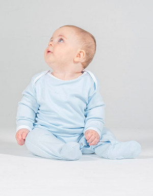 Larkwood Contrast Long Sleeved Sleepsuit