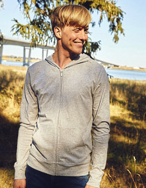 Neutral Unisex Jersey Hoodie With Zip