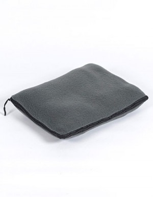 L-merch Mikrofleece-Decken-Kissen-Set Recycled
