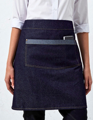 Premier Workwear Domain Contrast Denim Waist Apron