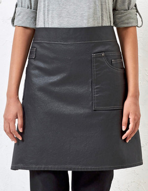 Premier Workwear Division Waxed Look Denim Waist Apron