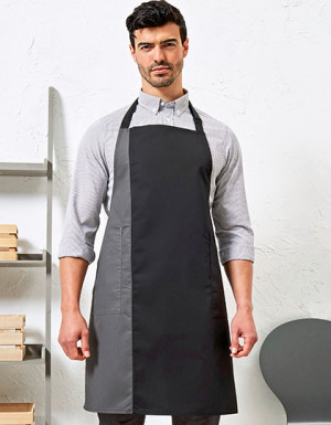 Premier Workwear Colours Collection Contrast Bib Apron