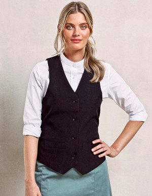 Premier Workwear Ladies Lined Polyester Waistcoat