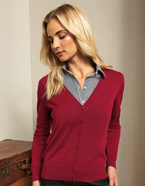 Premier Workwear Ladies Button Through Knitted Cardigan