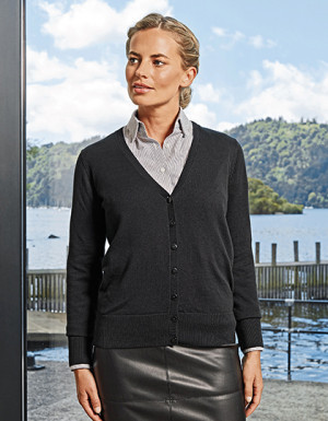 Premier Workwear Ladies Button Through Knitted Cardigan