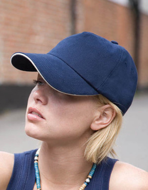 Result Headwear Brushed Cotton Decorators Cap With Sandwich Peak