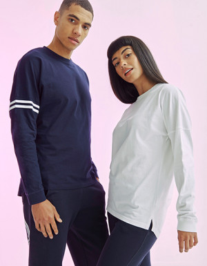 SF Men Unisex Drop Shoulder Slogan Top