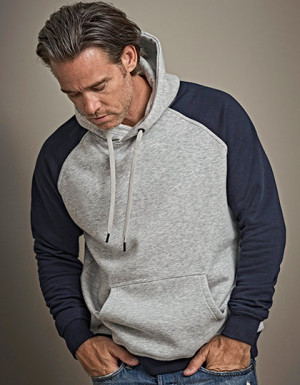Tee Jays Two-Tone Hooded Sweatshirt