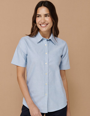 Henbury Ladies´ Classic Short Sleeved Oxford Shirt
