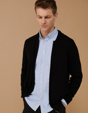 Henbury Unisex Zip Through Cardigan