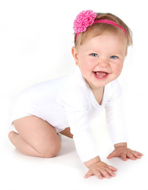 Link Kids Wear Long Sleeve Baby Bodysuit Polyester