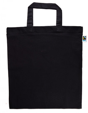 Printwear Fairtrade Cotton Bag Short Handles Navy (ca. Pantone 532C)