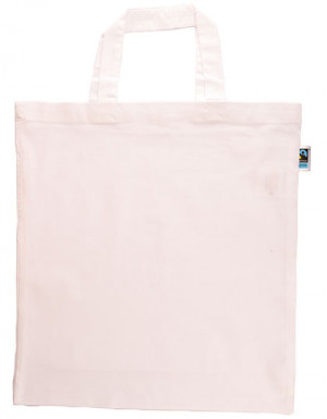 Printwear Fairtrade Cotton Bag Short Handles White
