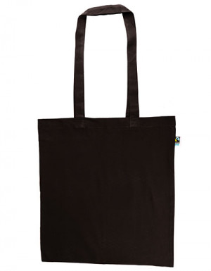 Printwear Fairtrade Cotton Bag Long Handles Black