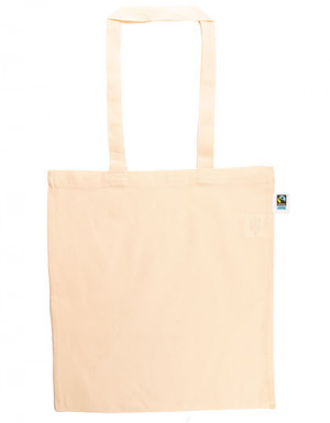 Printwear Fairtrade Cotton Bag Long Handles Natural