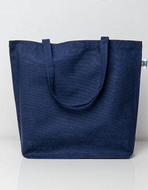 Printwear Fairtrade Cotton Canvas Bag Navy (ca. Pantone 532C)