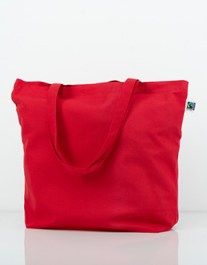 Printwear Fairtrade Cotton Canvas Bag Red (ca. Pantone 200C)