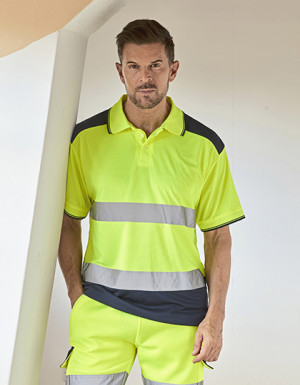 YOKO Hi-Vis Two-Tone Polo
