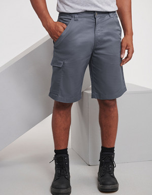 Russell Workwear-Shorts aus Polyester-/Baumwoll-Twill