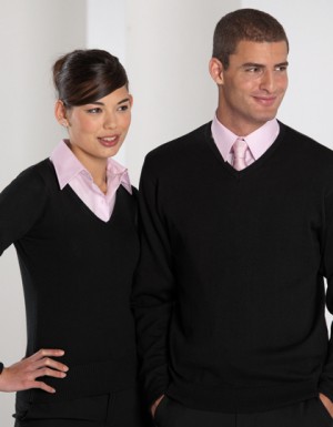 Russell Collection V-Neck Knitted Jumper