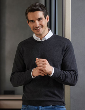 Russell Collection Men´s V-Neck Knitted Pullover