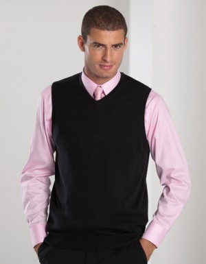 Russell Collection Men´s V-Neck Sleeveless Knitted Jumper