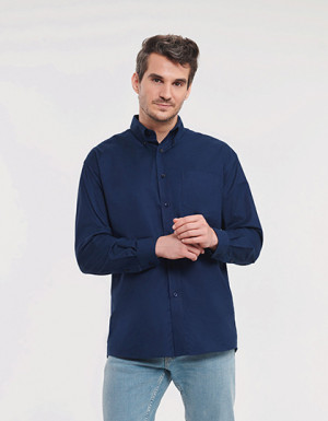 Russell Collection Men´s Long Sleeve Classic Oxford Shirt