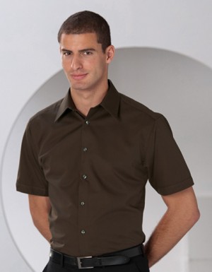 Russell Collection Körperbetontes kurzärmeliges Hemd aus Tencel®