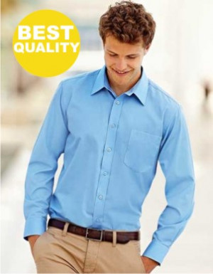 Fruit of the Loom Men´s Long Sleeve Poplin Shirt