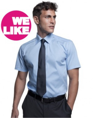 SOLS Herren Stretch-Kurzarmhemd Broadway